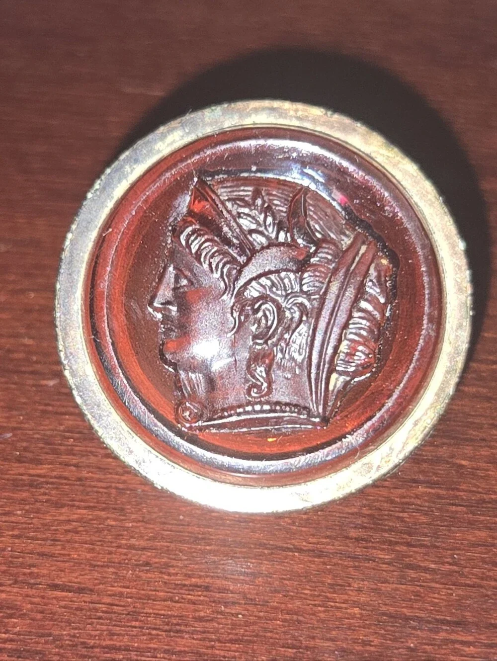 Antique Victorian Era Cameo Cuff/Bachelor Button & Cuff Link